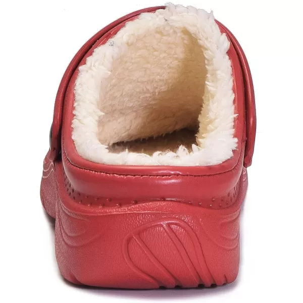 Womens Mens Fur Lined Clogs Waterproof Garden Shoes Winter Warm House Slippers Indoor Outdoor Mules