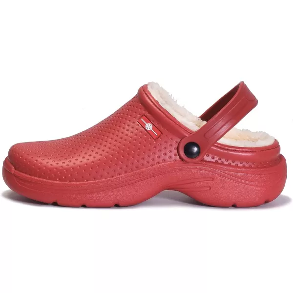 Womens Mens Fur Lined Clogs Waterproof Garden Shoes Winter Warm House Slippers Indoor Outdoor Mules