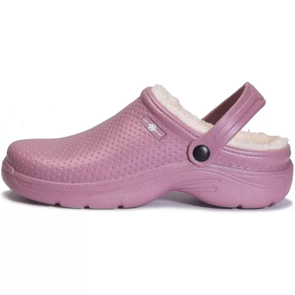 Womens Mens Fur Lined Clogs Waterproof Garden Shoes Winter Warm House Slippers Indoor Outdoor Mules