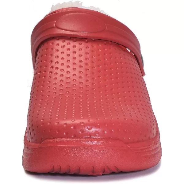 Womens Mens Fur Lined Clogs Waterproof Garden Shoes Winter Warm House Slippers Indoor Outdoor Mules