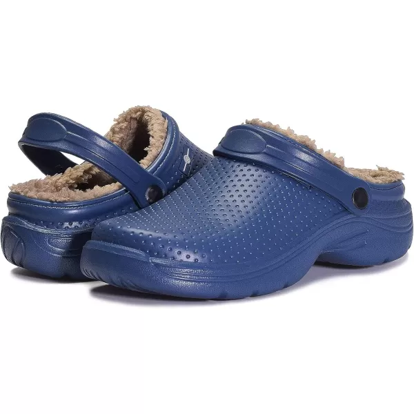Womens Mens Fur Lined Clogs Waterproof Garden Shoes Winter Warm House Slippers Indoor Outdoor Mules