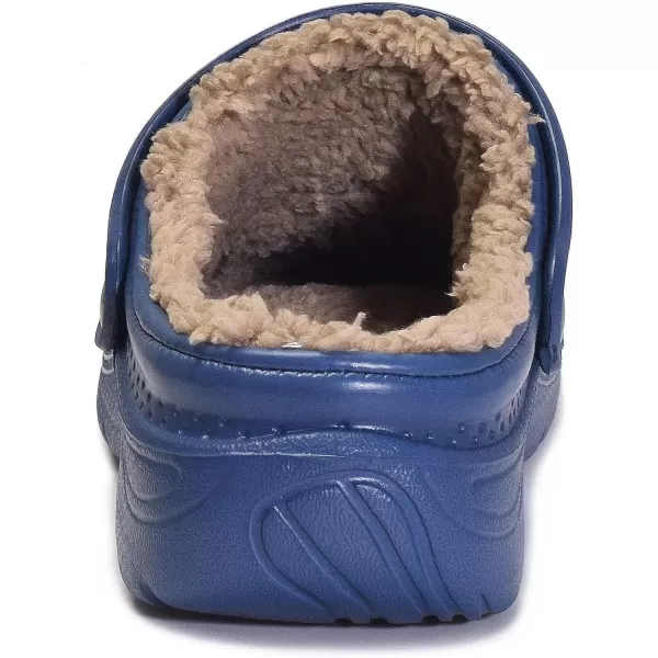 Womens Mens Fur Lined Clogs Waterproof Garden Shoes Winter Warm House Slippers Indoor Outdoor Mules