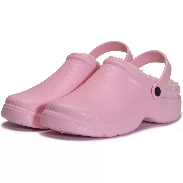 Womens Mens Fur Lined Clogs Waterproof Garden Shoes Winter Warm House Slippers Indoor Outdoor Mules