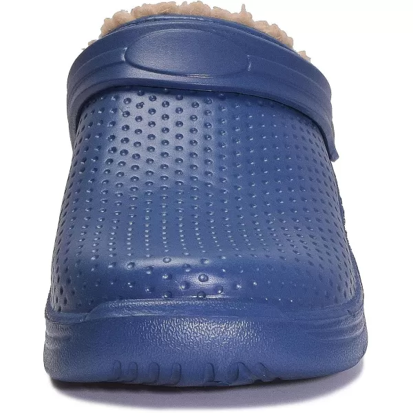 Womens Mens Fur Lined Clogs Waterproof Garden Shoes Winter Warm House Slippers Indoor Outdoor Mules