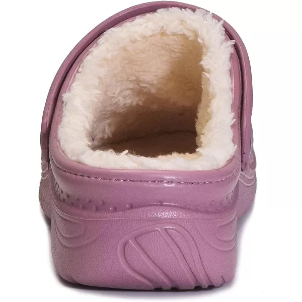 Womens Mens Fur Lined Clogs Waterproof Garden Shoes Winter Warm House Slippers Indoor Outdoor Mules