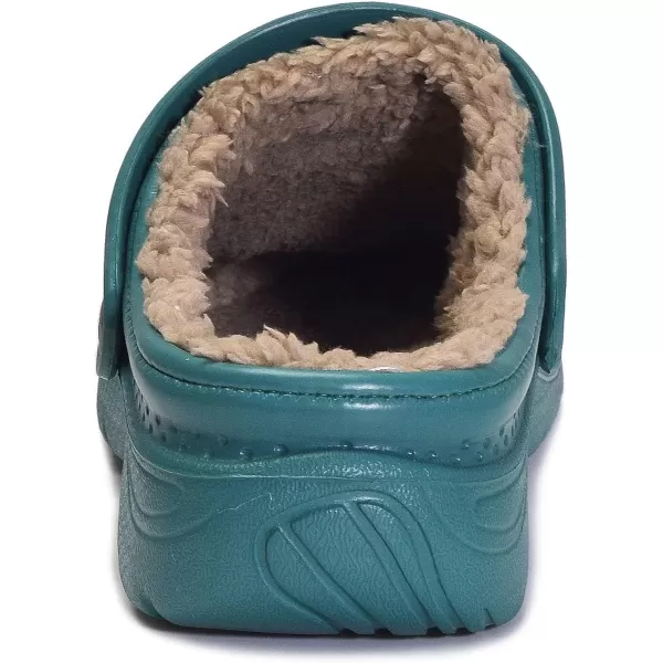Womens Mens Fur Lined Clogs Waterproof Garden Shoes Winter Warm House Slippers Indoor Outdoor Mules
