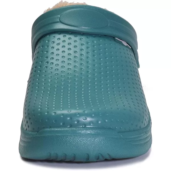 Womens Mens Fur Lined Clogs Waterproof Garden Shoes Winter Warm House Slippers Indoor Outdoor Mules
