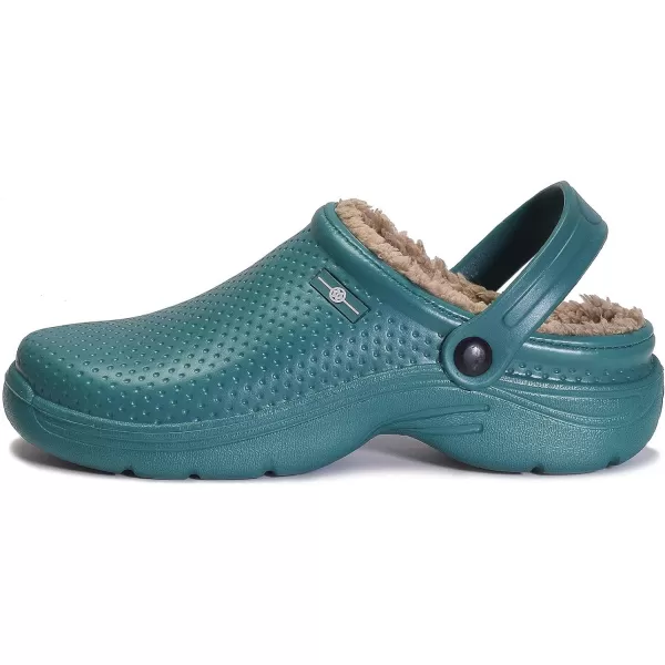 Womens Mens Fur Lined Clogs Waterproof Garden Shoes Winter Warm House Slippers Indoor Outdoor Mules