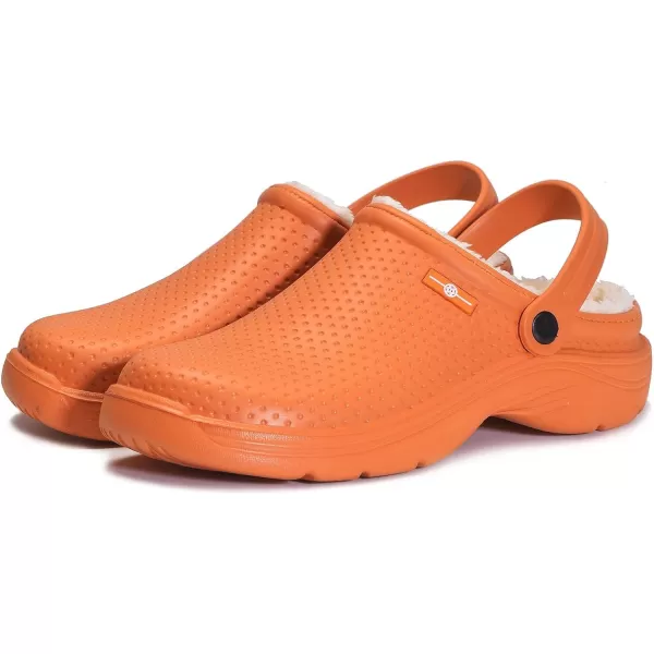 Womens Mens Fur Lined Clogs Waterproof Garden Shoes Winter Warm House Slippers Indoor Outdoor Mules
