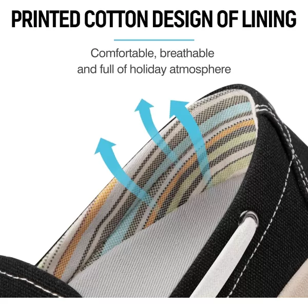 Womens Slip On Shoes - Casual Boat Loafers Shoes for Women with Arch Support - Plantar Fasciitis Canvas Sneakers for Daily Walking