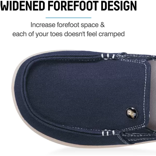 Womens Slip On Shoes - Casual Boat Loafers Shoes for Women with Arch Support - Plantar Fasciitis Canvas Sneakers for Daily Walking
