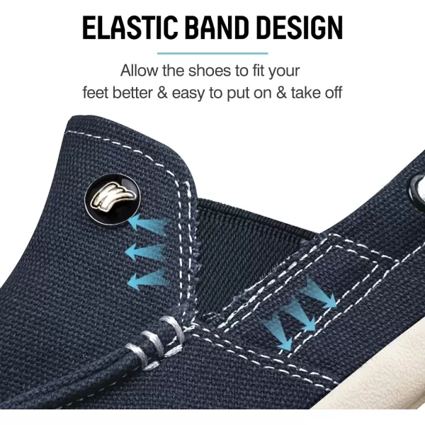 Womens Slip On Shoes - Casual Boat Loafers Shoes for Women with Arch Support - Plantar Fasciitis Canvas Sneakers for Daily Walking