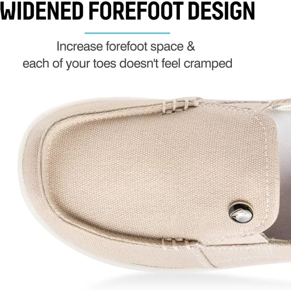 Womens Slip On Shoes - Casual Boat Loafers Shoes for Women with Arch Support - Plantar Fasciitis Canvas Sneakers for Daily Walking