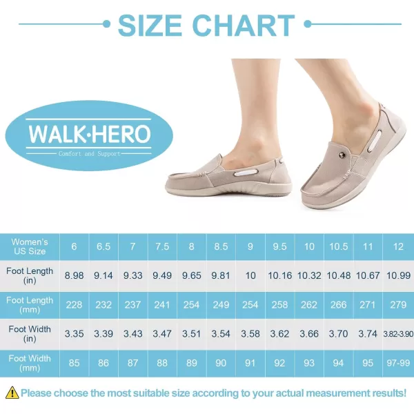 Womens Slip On Shoes - Casual Boat Loafers Shoes for Women with Arch Support - Plantar Fasciitis Canvas Sneakers for Daily Walking