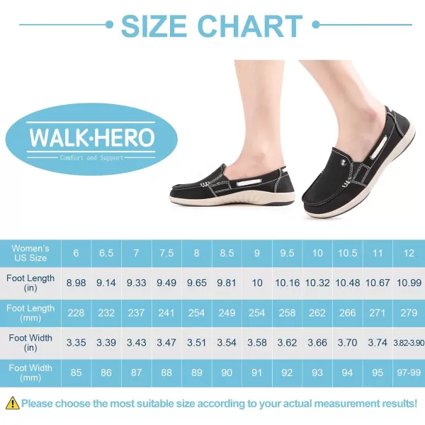 Womens Slip On Shoes - Casual Boat Loafers Shoes for Women with Arch Support - Plantar Fasciitis Canvas Sneakers for Daily Walking