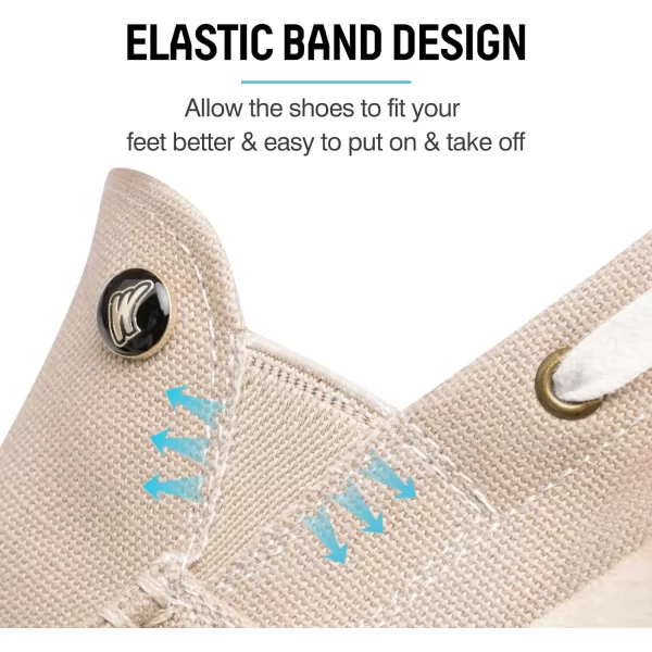 Womens Slip On Shoes - Casual Boat Loafers Shoes for Women with Arch Support - Plantar Fasciitis Canvas Sneakers for Daily Walking