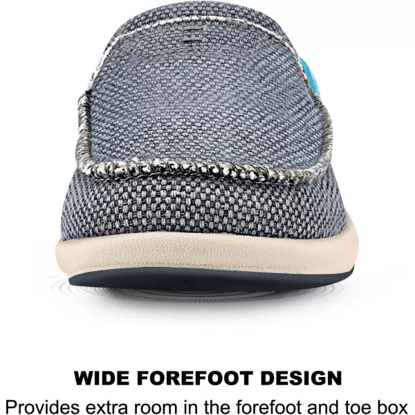 Womens Slippers with Arch Support, Walkhero House Slippers for Women with Suede Insole and Velvet Lining, Slip on Clog Indoor Outdoor House Shoes with Anti-Skid Rubber Sole