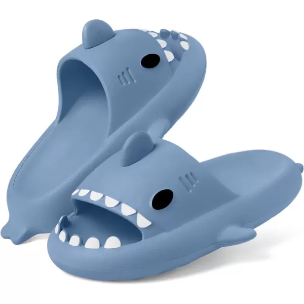 Gaatpot Womens Mens Shark Slides Cloud Slippers Summer Open Toe Slide Sandals with Cushioned Thick Sole