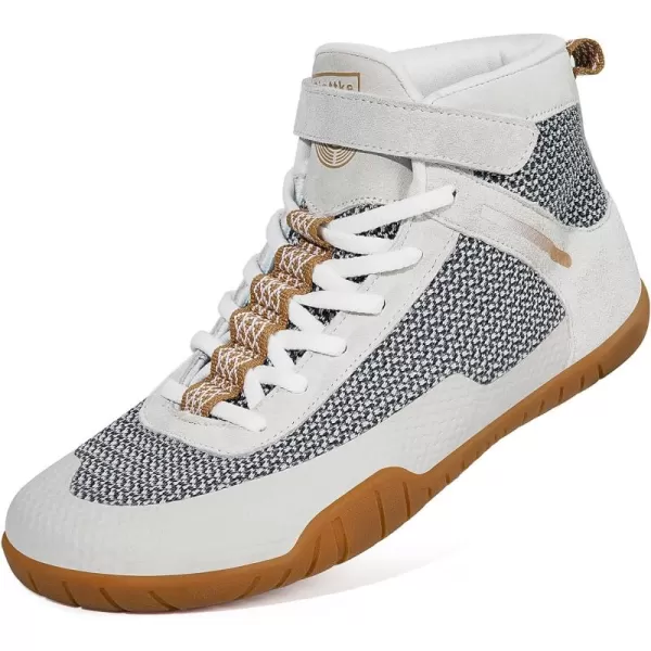 Men’s Barefoot Minimalist Shoes High Top Wide Fitness Cross-Trainer Zero Drop Sole