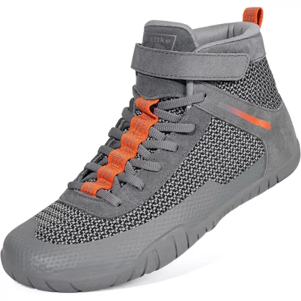 Men’s Barefoot Minimalist Shoes High Top Wide Fitness Cross-Trainer Zero Drop Sole