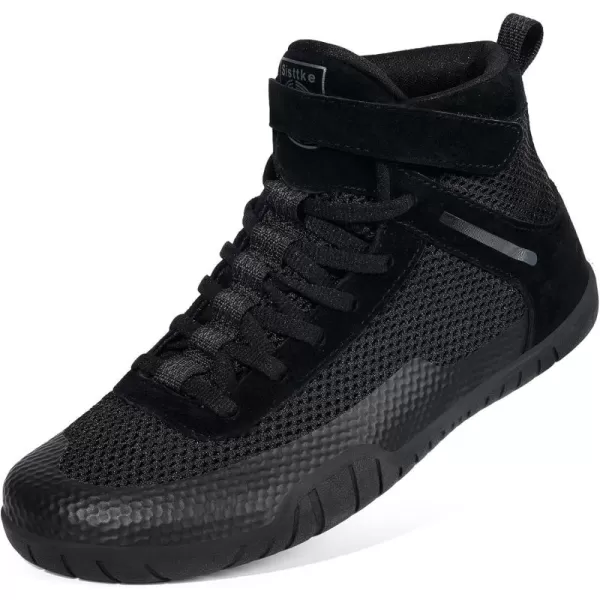 Men’s Barefoot Minimalist Shoes High Top Wide Fitness Cross-Trainer Zero Drop Sole