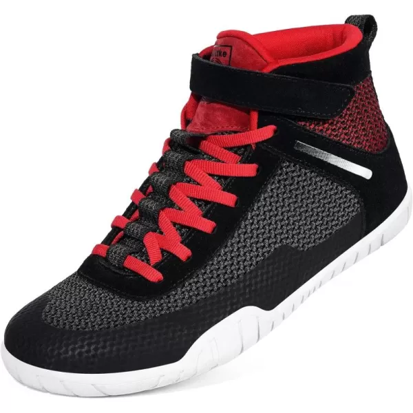 Men’s Barefoot Minimalist Shoes High Top Wide Fitness Cross-Trainer Zero Drop Sole