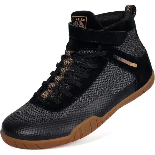 Men’s Barefoot Minimalist Shoes High Top Wide Fitness Cross-Trainer Zero Drop Sole