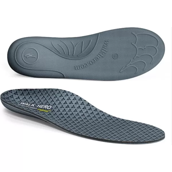 Walkhero Plantar Fasciitis Insoles, High Arch Support Orthotic Shoe Inserts, Relieve Foot Pain and Flat Foot 