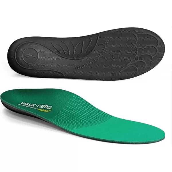 Walkhero Plantar Fasciitis Insoles, High Arch Support Orthotic Shoe Inserts, Relieve Foot Pain and Flat Foot 