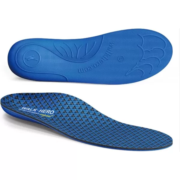 Walkhero Plantar Fasciitis Insoles, High Arch Support Orthotic Shoe Inserts, Relieve Foot Pain and Flat Foot 
