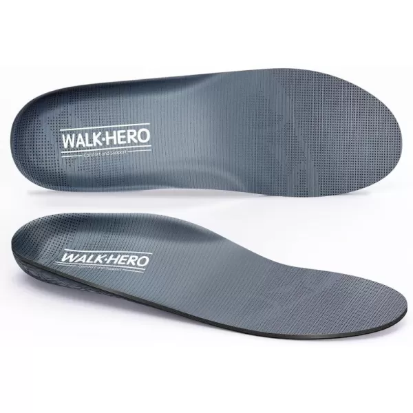 Walkhero Plantar Fasciitis Pain Relief Insoles High Arch Support Orthotic Shoes Inserts, Relieve Flat Feet and Foot Fatigue 