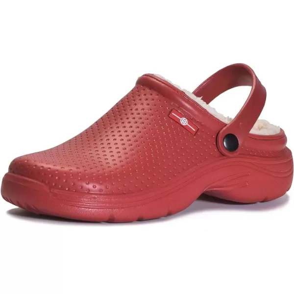Womens Mens Fur Lined Clogs Waterproof Garden Shoes Winter Warm House Slippers Indoor Outdoor Mules