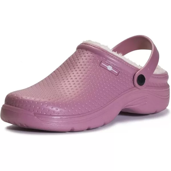 Womens Mens Fur Lined Clogs Waterproof Garden Shoes Winter Warm House Slippers Indoor Outdoor Mules