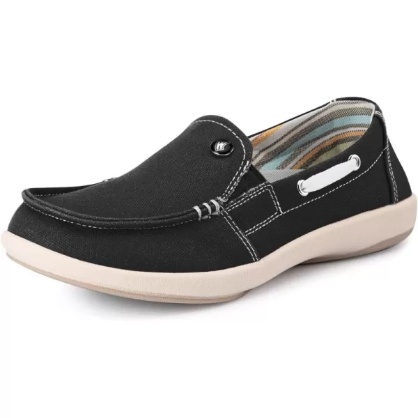Womens Slip On Shoes - Casual Boat Loafers Shoes for Women with Arch Support - Plantar Fasciitis Canvas Sneakers for Daily Walking