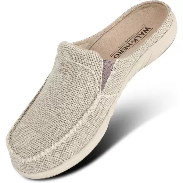 Womens Slippers with Arch Support, Walkhero House Slippers for Women with Suede Insole and Velvet Lining, Slip on Clog Indoor Outdoor House Shoes with Anti-Skid Rubber Sole