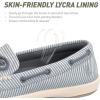 imageSlip On Shoes Women  Casual Comfortable Boat Shoes for Women with Arch Support  Orthopedic Canvas Loafers Shoes for Plantar Fasciitis ampamp Daily WalkingNavy Pinstripe