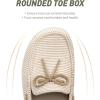 imageSlip On Shoes Women  Casual Comfortable Boat Shoes for Women with Arch Support  Orthopedic Canvas Loafers Shoes for Plantar Fasciitis ampamp Daily WalkingBeige Pinstripe