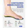 imageWalkHero 220 lbs Heavy Duty Arch Support Inserts for Plantar Fasciitis and Daily Walking Flat Feet Orthotic Insoles Mens 10105  Womens 12125 Azure BlueAzure Blue Heavy Duty