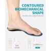 imageWalkHero Heavy Duty High Arch Support Insoles 220lbs High Arch Support Orthotics Inserts for Plantar Fasciitis Flat Feet Pronation and Heel Pain Mens 10105  Womens 12125 Coral GreenGlacial Blue