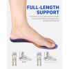 imageWalkHero Plantar Fasciitis Insoles  Arch Support Inserts for Men WomenOrthotic Inserts for Flat FeetReduce Foot Pressure and Fatigue Mens 10105  Womens 12125Dark Blue Yellow