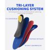 imageWalkHero Plantar Fasciitis Insoles  Arch Support Inserts for Men WomenOrthotic Inserts for Flat FeetReduce Foot Pressure and Fatigue Mens 10105  Womens 12125Deep Blue Red