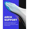 imageWalkhero Plantar Fasciitis Pain Relief Insoles High Arch Support Orthotic Shoes Inserts Relieve Flat Feet and Foot Fatigue Mens 77 12  Womens 99 12 Blue GrayBlue