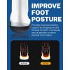 imageWalkhero Plantar Fasciitis Pain Relief Insoles High Arch Support Orthotic Shoes Inserts Relieve Flat Feet and Foot Fatigue Mens 77 12  Womens 99 12 Blue GrayBlue Gray