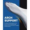 imageWalkhero Plantar Fasciitis Pain Relief Insoles High Arch Support Orthotic Shoes Inserts Relieve Flat Feet and Foot Fatigue Mens 77 12  Womens 99 12 Blue GrayBlue Gray