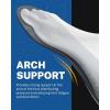 imageWalkhero Plantar Fasciitis Pain Relief Insoles High Arch Support Orthotic Shoes Inserts Relieve Flat Feet and Foot Fatigue Mens 77 12  Womens 99 12 Blue GrayGray