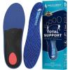 imageWalkHero Plantar Fasciitis Insoles  Arch Support Inserts for Men and WomenTotal Support Orthotic Inserts Reduce Metatarsal Pain and Fatigue Mens 11115  Womens 13135Prussian Blue