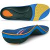 imageWalkHero Work Orthotic Inserts Plantar Fasciitis Insoles for Men ampamp Women Arch Support Inserts for Heel Pain Relief Boot Insoles with Max CushionStanding All Day Mens 445  Womens 665Indigo Blue