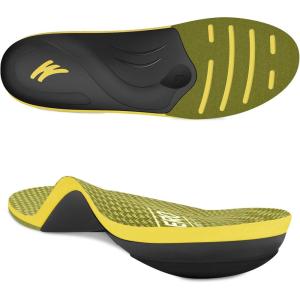 imageWalkHero 220 lbs Heavy Duty Arch Support Inserts for Plantar Fasciitis and Daily Walking Flat Feet Orthotic Insoles Mens 10105  Womens 12125 Azure BlueOlive Yellow Heavy Duty