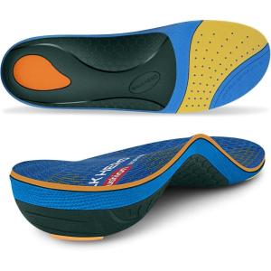imageWalkHero Work Orthotic Inserts Plantar Fasciitis Insoles for Men ampamp Women Arch Support Inserts for Heel Pain Relief Boot Insoles with Max CushionStanding All Day Mens 445  Womens 665Indigo Blue