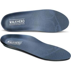 imageWalkhero Plantar Fasciitis Pain Relief Insoles High Arch Support Orthotic Shoes Inserts Relieve Flat Feet and Foot Fatigue Mens 77 12  Womens 99 12 Blue GrayGray
